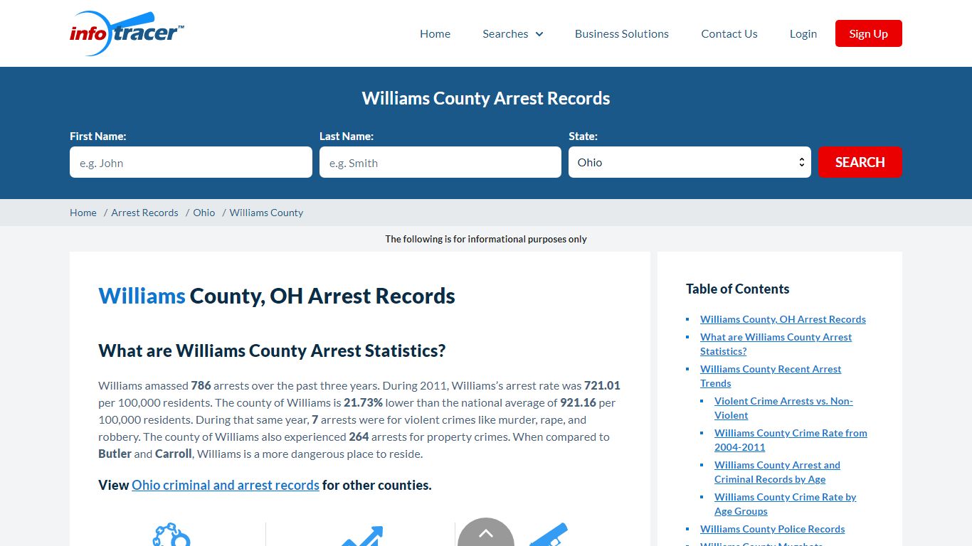 Williams County, OH Arrests, Mugshots & Jail Records - InfoTracer